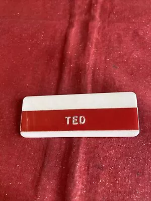 Vintage Dymo Industries Inc. Berkeley California “Ted” Nametag Pin • $5