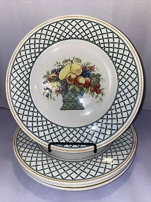 Vintage Villeroy & Boch Basket Dinner Plate - Set Of 4 • $40