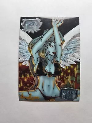 Angel Token Lady Death Magic Altered Art Hand Paint By Demian Solis • $17