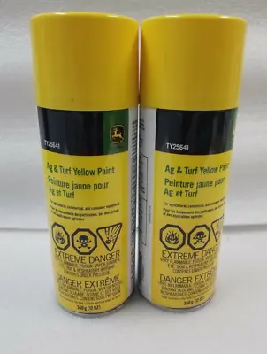 2 Cans- John Deere Ag & Turf Yellow Paint #TY25641 Tractor Lawn Mower Combine • $37.99