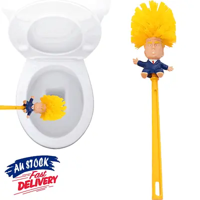 $10.66 • Buy Donald Trump Toilet Brush Bowl Gag Gift Hand Made Home Cleaner Brush Gift Toy AU