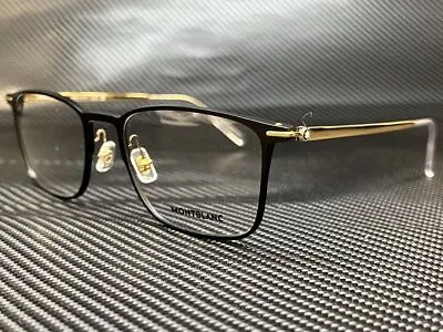 MONT BLANC MB0193O 002 Black Rectangle Men's 55 Mm Eyeglasses • $174.15