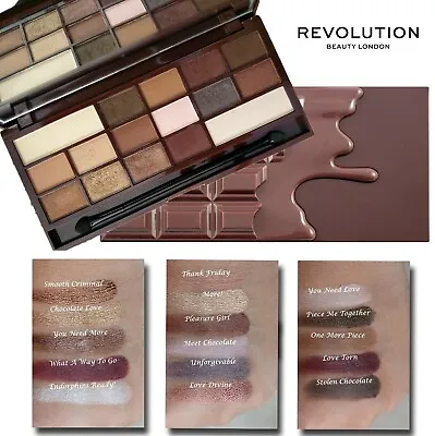 Brand New & Sealed REVOLUTION I HEART CHOCOLATE Eyeshadow Palette • £8.29