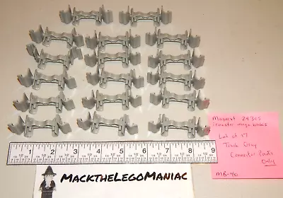 MagNext ICoaster MegaBloks 29305 Lot Of 17 Track Connector Gray Parts Only • $13.95