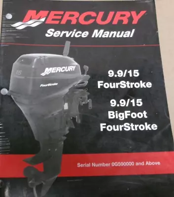 Oem Mercury Outboard Service Manual For 9.9/15 Hp 4-t 9.9/15 Bigfoot 4-t • $34.99