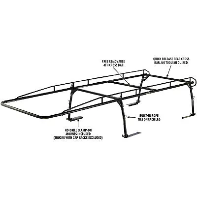Truck Ladder Rack 1700lbs For GM Ram Tundra F150 EXTENDED CREW CAB SHORT BED 78  • $1299.95
