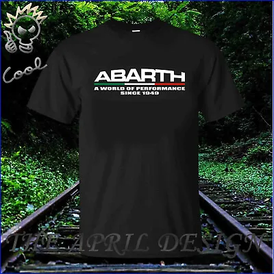 $16.99 • Buy Fiat Abarth Black T-Shirt Fiat 500 Abarth Car Men's Tee