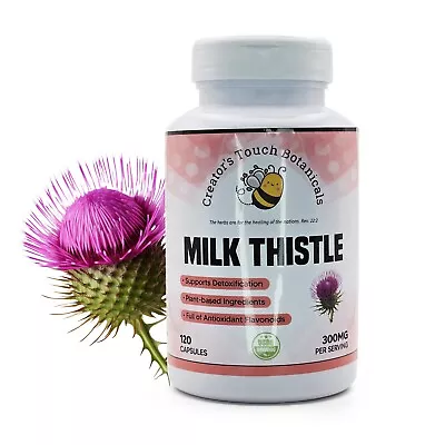 Milk Thistle Capsules Liver Health Organic Milk Thistle Dandelion Root • $13.95