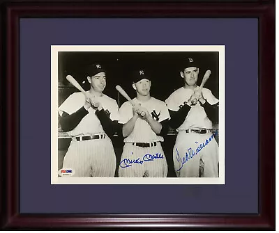Mickey Mantle Ted Williams Signed 8x10 Framed Photo Hof Autograph Yankees Psa • $799.99