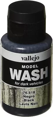 Vallejo Model Color 35 Ml Wash Paints - Black • £11.98