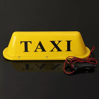 12V Taxi Cab Sign Roof Top Topper Car Magnetic Base Lamp LED Light Waterproof • $27.13