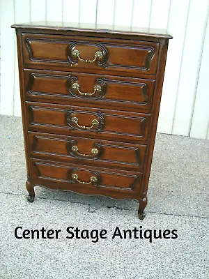 $525 • Buy 60350 Widdicomb Solid Cherry High Chest Dresser French Provincial