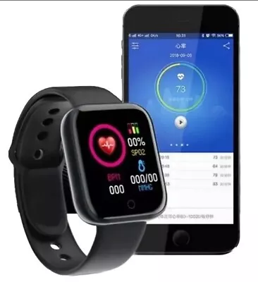 Smart Watch Men Women Fitness Tracker Blood Pressure Heart Rate Sport Watches • £8.99