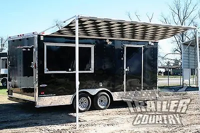 NEW 8.5 X 18 Enclosed Tail Gate BBQ Bar-B-Q Competition Food Concession Trailer • $7700