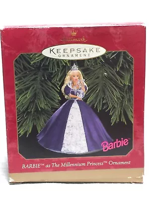 Barbie Millenium Princess Hallmark Keepsake Ornament A Beautiful Purple Dress. • $8.95