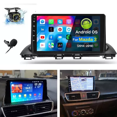 32GB Android 13 Car Stereo Radio For Mazda 3 2014-2019 GPS Navi WIFI RDS FM +Cam • $159.99