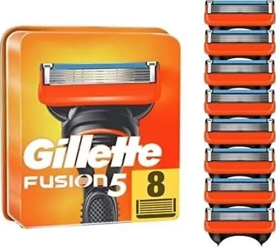 8Pcs Replacement Fusion Razor Blades Shaving 5 Blades Shaver Trimmer Refill • $11.99