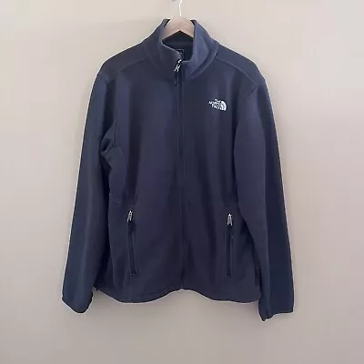 The North Face Men’s Gray Long Sleeve Full Zip Polartec Fleece Jacket Size L • $24