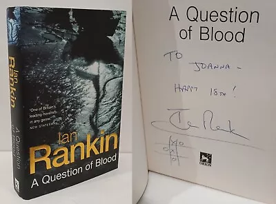 Ian Rankin A Question Of Blood Signed With Knots Crosses Doodle First Edition • £29.99