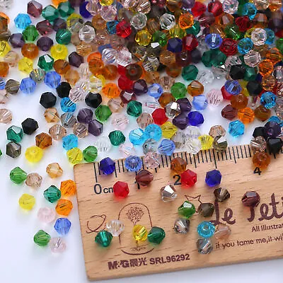 $1.99 • Buy #5301 Bicone Crystal Bead Glass Loose Crafts Beads Jewelry Making 2 3 4 5 6 8mm
