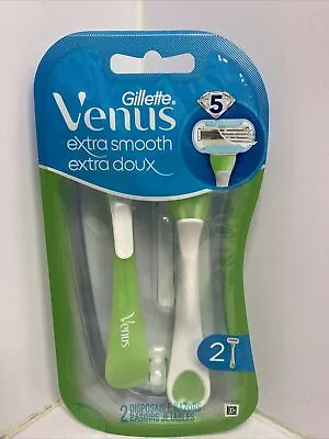 Gillette Venus Extra Smooth Green Disposable Women's Razors - 2 Count • $8