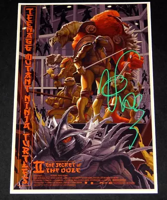 Vanilla Ice Signed Ninja Turtles 2 The Secret Of The Ooze 12x18 Poster!!! • $59.49