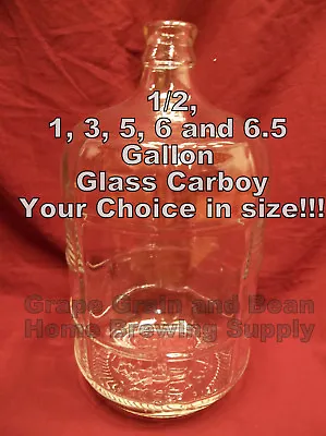 Glass Carboy Your Choice In Size!!! Glass Fermentation Carboys • $89.95