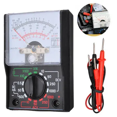 Analogue Multimeter AC DC Volts Ohm Electrical Circuit Multi Tester Meter Tool • £5.86