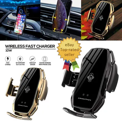 Charger Mount Car Charging Air Vent Automatic Clamping New Phone Holder Wireless • $22.99