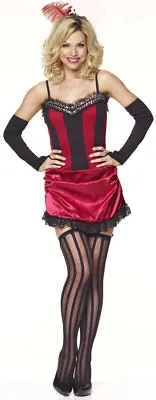 Saloon Girl Burlesque Fancy Dress Outfit Costume • £39.99