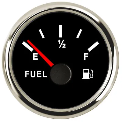 52mm Fuel Level Gauge Gas Meter 0-30 Ohms Black For Car Truck Marine RV US STOCK • $25.95