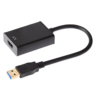 Maplin USB-A 3.0 To HDMI Adapter With 15cm Cable • £14.99