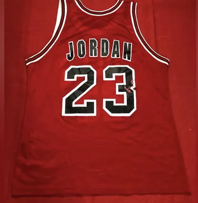 Vintage Champion NBA Chicago Bulls Michael Jordan #23 Jersey Made In USA Size 44 • $55.99