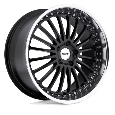 TSW Silverstone 20x8.5 +35 Gloss Black W/Mirror Cut Lip Wheel Rim 5x120 (QTY 1) • $405