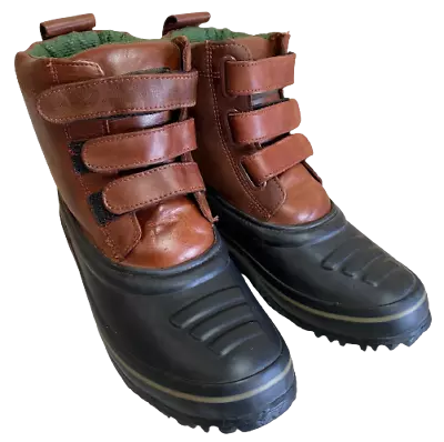 LAKELAND Mens Duck Leather Waterproof Muck Garden Kids Boots Womens Shoes Size • £19.95