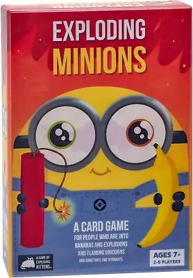 Exploding Minions Party Game By Exploding Kittens Ages 7+ 2-5 Players • $28.59