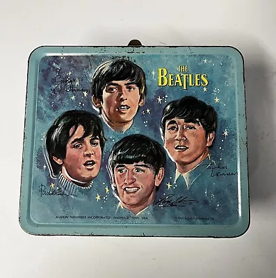 1965 Authentic Aladdin The Beatles Lunchbox No Thermos Needs Handle • $220