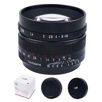 $208.99 • Buy 7artisans 50mm F0.95 Portrait-length Manual Lens For APS-C Fuji X-mount Camera