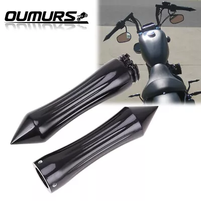 1  Motorcycle Handlebar Hand Grips For Harley Road King Softail Sportster Custom • $22.51