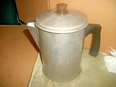 Vintage 9 Cup Stovetop Aluminum Coffee Percolator • $19.99