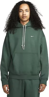 Nike Sportswear Solo Swoosh Men's Fleece Pullover Hoodie DX1355-323 Size Large • $65