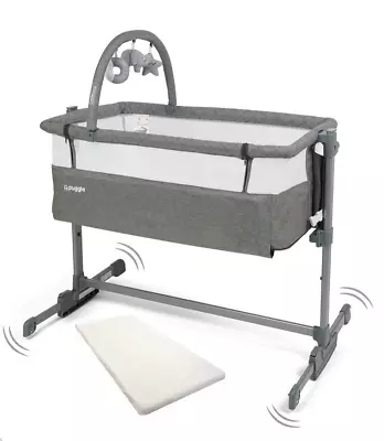 Next To Me Baby Infant Cozi Sleeper Cot Crib Drop Side New Born Cotbed Grey • £121.95