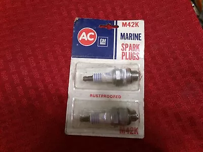 AC Delco Marine Spark Plugs M42K  NOS (2) • $10.75