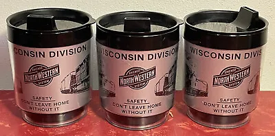 $9.99 • Buy 3 Vintage Chicago Northwestern Railroad Wisconsin Division Coffee Cups Mugs