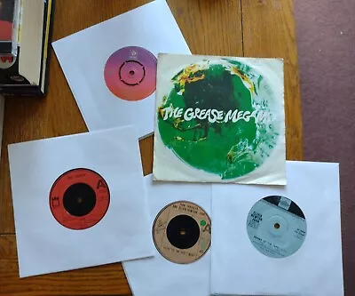 £3 • Buy Grease Olivia Newton John Travolta Vinyl 7 Inch Single Lot 5 Megamix The Musical