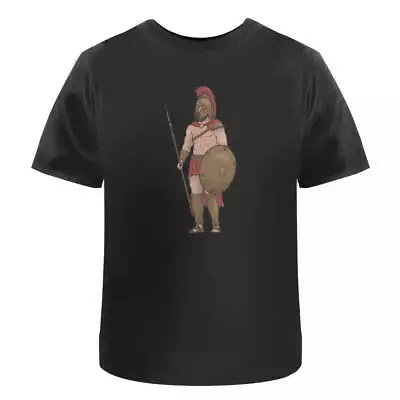 'Spartan Warrior Standing' Men's / Women's Cotton T-Shirts (TA046329) • £11.99