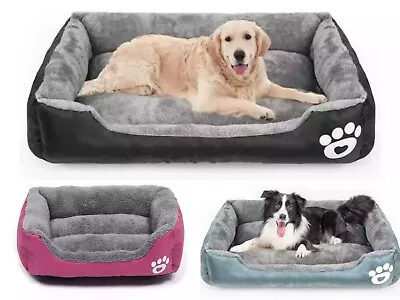 Dog Bed For Small Medium Large Pets Cat Puppy Bed Washable Soft Comfy Calming UK • £14.99