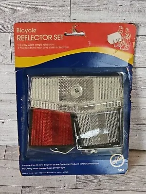 1982 Reflector Set Cycle Products 504 Road Bicycle Wheel Red White Blue • $14.99