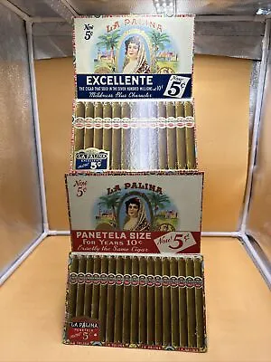 LA PALINA 5¢ CIGAR BOX STORE DISPLAY 3D EASEL SIGN VINTAGE ADVERTISING 22” Tall  • $50