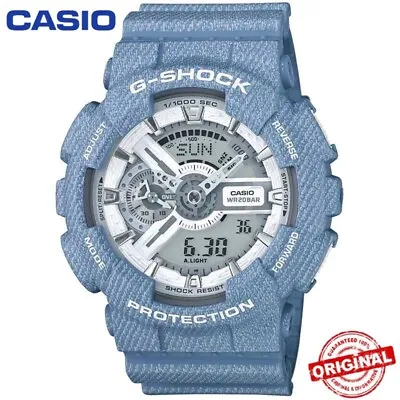 Mens/Boys G-Shock Denim Blue GA-110 Denim Series Mens Stylish Watch 2024 • £44.99